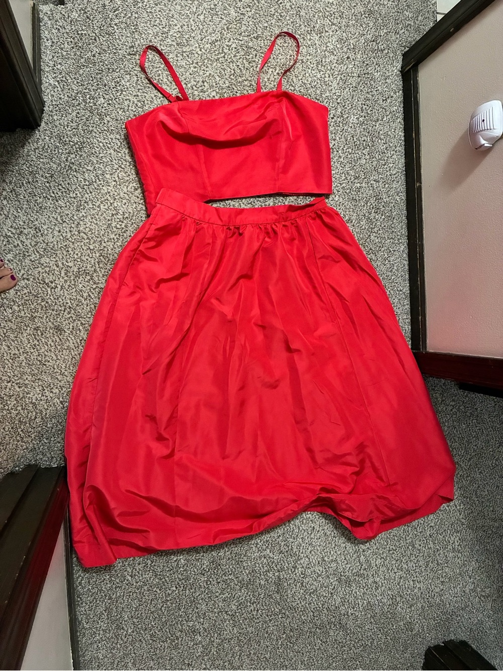 The Occasion High-Waisted Skirt & Cropped Tank Set - Size XL